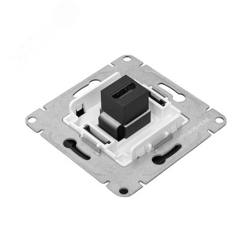 Эпика Механизм розетки HDMI черный EKF