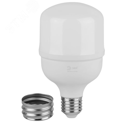 Лампа светодиодная высокой мощности LED 40 Вт 4000Лм 6500К T80 холодный E27/E40 (переходник) 170-265В LED POWER T80-40W-865-E27/E40 Green Line