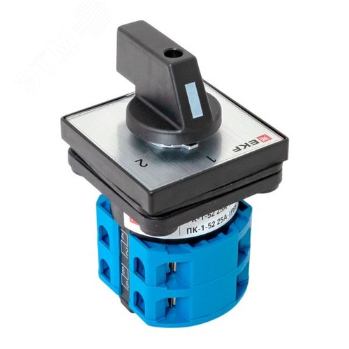 Переключатель кулачковый ПК-1-52 25А 2P 1-2 IP65 EKF