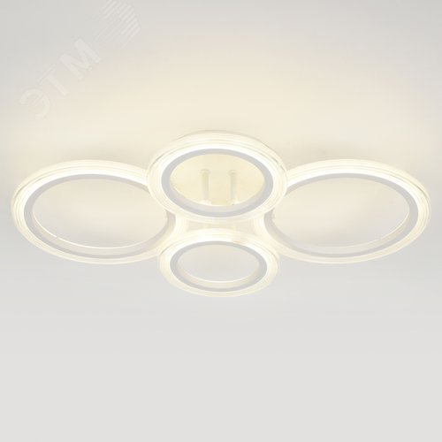 Светильник светодиодный потолочный ДПБ-59Вт 3285Лм Модерн Ring CLL-1-59-RC WH