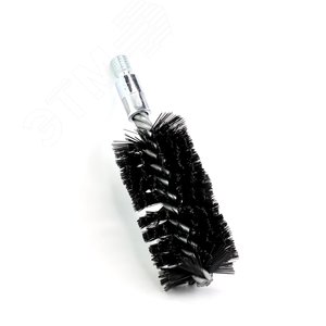 Щетка ерш Д50х100х160 сталь 0,30, посадка 1/2'' резьба BSW очистка котлов теплообменников дымоходов