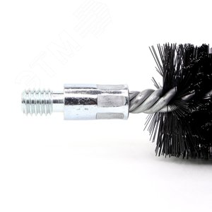 Щетка ерш Д50х100х160 сталь 0,30, посадка 1/2'' резьба BSW очистка котлов теплообменников дымоходов
