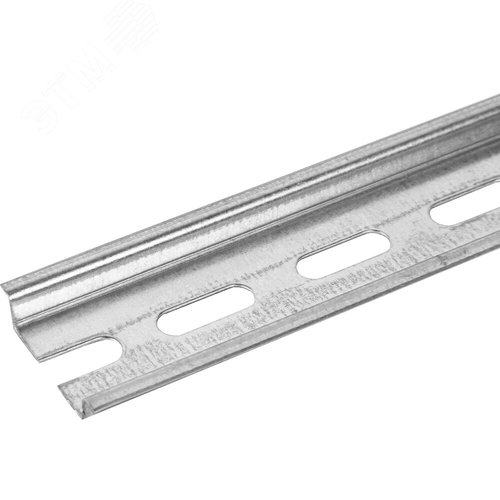 DIN-рейка L-125 мм перфорированная оцинкованная (0,8 мм) (10 шт/уп)