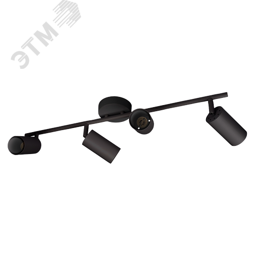 Светильник декоративный ДПО 0404 4xGU10 черный 230V IP20 JazzWay