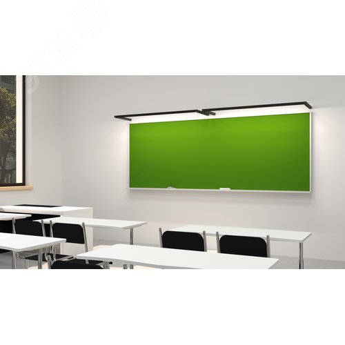 RVE-PLS3636-PRIMELINE-2000-K (Линейный 2000х36x36мм 48Вт на кронштейне 500мм 4000K Черный RAL9005 МУАР) светильник
