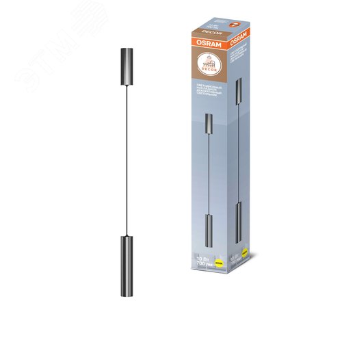 Подвесной декоративный светильник OSRAM TUBE ДСО 10Вт 3000К 700Лм IP20 никель