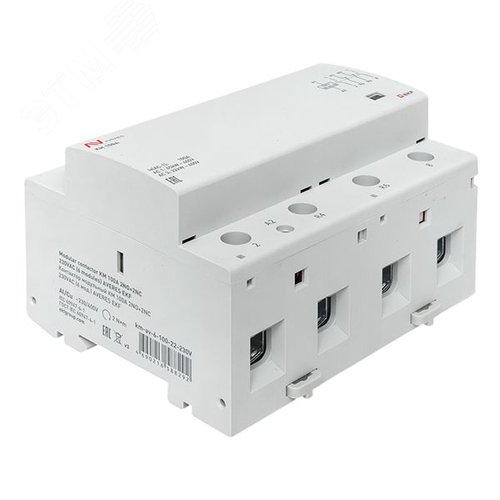 Контактор модульный КМ 100А 2NO+2NC 230VAC (6 мод.) AVERES