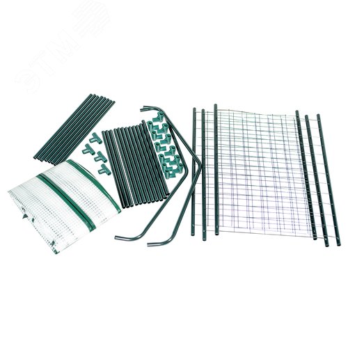 Парник-стеллаж для рассады UGH-R10 H125 GREEN/WHITE 3 полки, 60x40x125см. Металлическая труба в ПВХ, цвет зеленый. Тент из армированного полиэтилена 135г/м2, цвет сетки белый. TM ФитоЛето