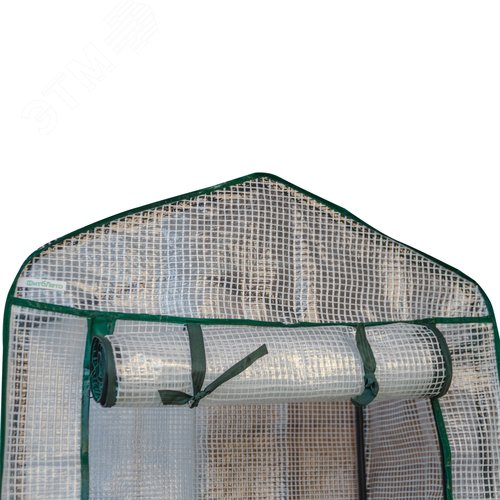 Парник-стеллаж для рассады UGH-R10 H125 GREEN/WHITE 3 полки, 60x40x125см. Металлическая труба в ПВХ, цвет зеленый. Тент из армированного полиэтилена 135г/м2, цвет сетки белый. TM ФитоЛето