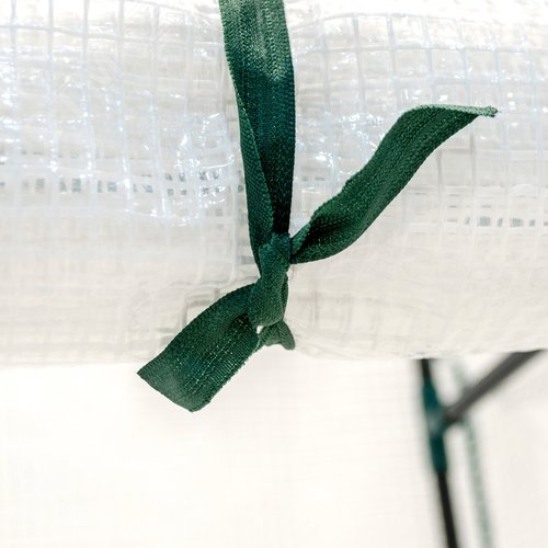 Парник-стеллаж для рассады UGH-R10 H125 GREEN/WHITE 3 полки, 60x40x125см. Металлическая труба в ПВХ, цвет зеленый. Тент из армированного полиэтилена 135г/м2, цвет сетки белый. TM ФитоЛето