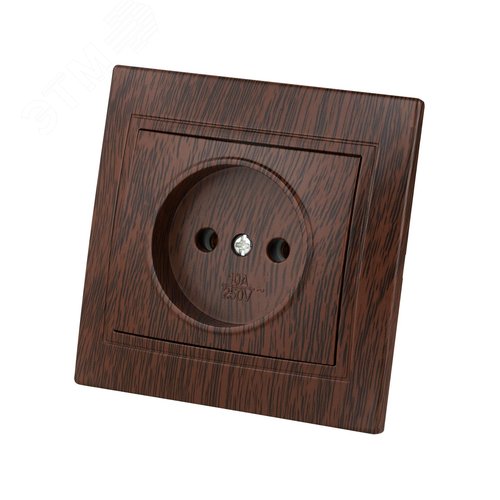 Розетка 2П 10А 250В ЭКО (бук) Таймыр TDM