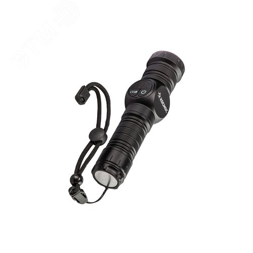 Фонарь ручной аккумуляторный 10Вт LED+3Вт COB, 9 режимов, зум-линза, Li-ion26650 3000mAh