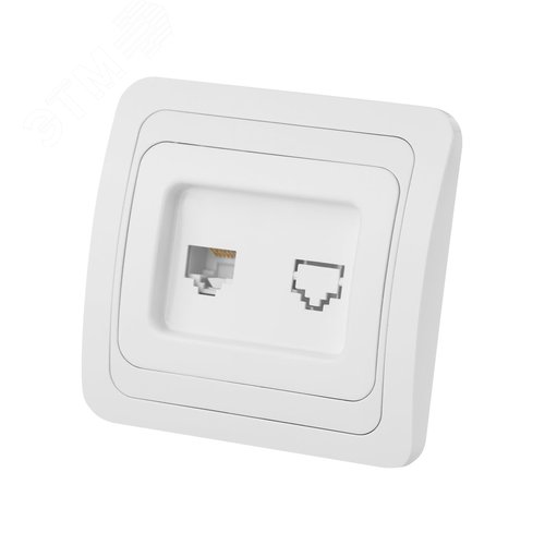 Розетка компьютерная RJ-45 белая Валдай