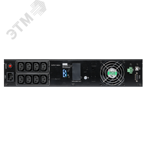 Источник бесперебойного питания Line-interactive РСК-ПИЛОТ-1000Р-М Rack/Tower 1000ВА/900Вт USB/RS-232/EPO/SNMP slot (8 IEC С13) (12В/7.5Ач. х 2) 2U