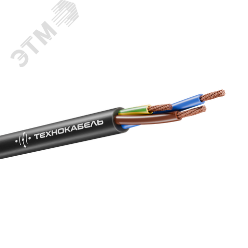 Провод соединительный ПВС 3х4(2х4+1х4)Ч (100 м) ТРТС