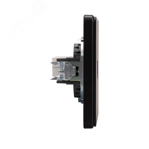 Розетка ROUND компьютерная RJ45 кат6 скрытой установки механизм оникс