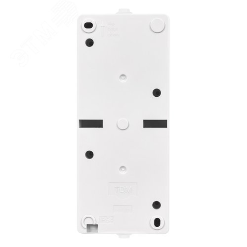 Розетка двойная 2П+З (вертикальная) открытой установки IP54 16А белая Вуокса