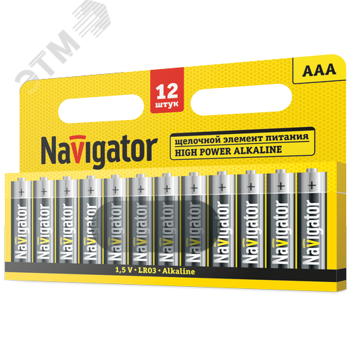 Батарейка NBT-01 (AAA LR03 BP12) 1.5V Alkaline
