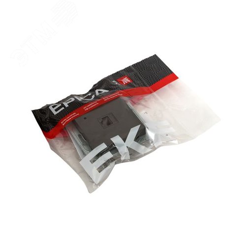 Механизм розетки RJ45 (cat5) мокко Эпика EKF