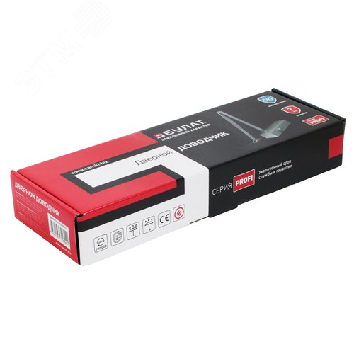 Доводчик дверной БУЛАТ PROFI ДД 802/5 B-S (25-120 кг) серебро