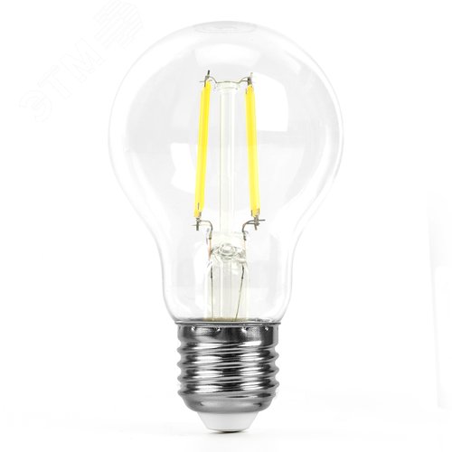 Лампа светодиодная LED 6вт Е27 белый FILAMENT .PRO