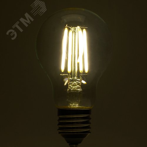 Лампа светодиодная LED 6вт Е27 белый FILAMENT .PRO