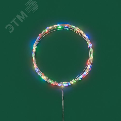 Гирлянда светодиодная Роса 10м 100 LED МУЛЬТИКОЛОР IP20 3хАА (в комплект не входят)