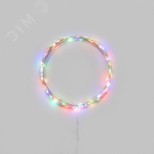 Гирлянда светодиодная Роса 10м 100 LED МУЛЬТИКОЛОР IP20 3хАА (в комплект не входят)