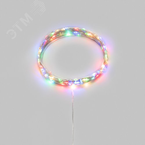 Гирлянда светодиодная Роса 10м 100 LED МУЛЬТИКОЛОР IP20 3хАА (в комплект не входят)