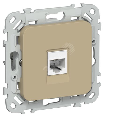 FLITE Розетка компьютерная RJ45 категория 5Е UTP РК5е-1-0-ФлХ хаки