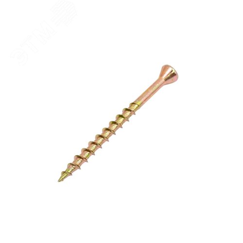 Саморез по дереву HOBAU 4.2x55 финишный потайная голова желтопассивированный (35 шт.)