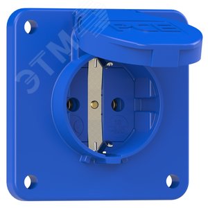 Розетка встраиваемая 16A/250V/2P+E/IP54, 75x75