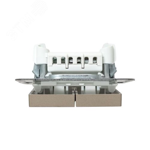 Механизм выключателя. двухклавишный. проходной. шампань Эпика EKF