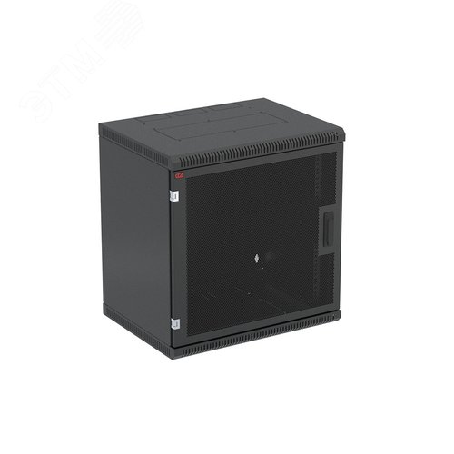 Шкаф телекоммуникационный настенный разборный черный 15U 600x350 ШТ-НСр-15U-600-350-П-Ч дверь перфорированная