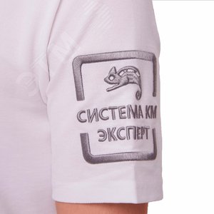 Рубашка поло с логотипом СИСТЕМА КМ размер XS белая
