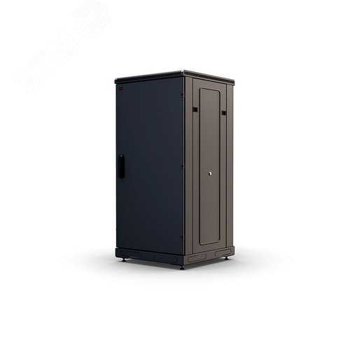 Шкаф телекоммуникационный напольный 24U 600x600 ШТ-НП-М-24U-600-600-М-Ч, передняя дверь металл, черный