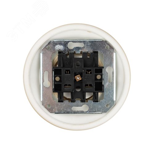 Розетка скрытой установки фарфоровая 2П 10А 250В сл. кость Болонь TDM