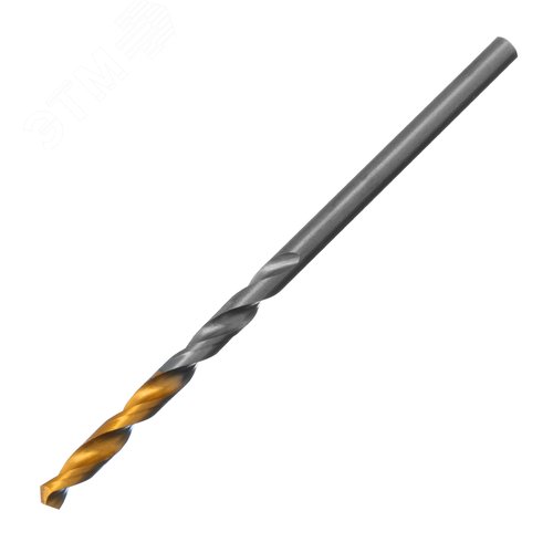 Сверло спиральное по металлу 2,5 x 57мм, Р6М5, Golden Tip , 2шт.