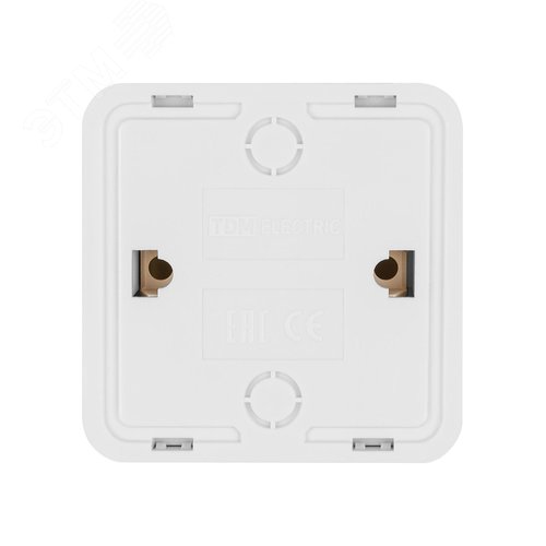 Розетка TФ (RJ-11) открытой установки IP20, белая Ладога