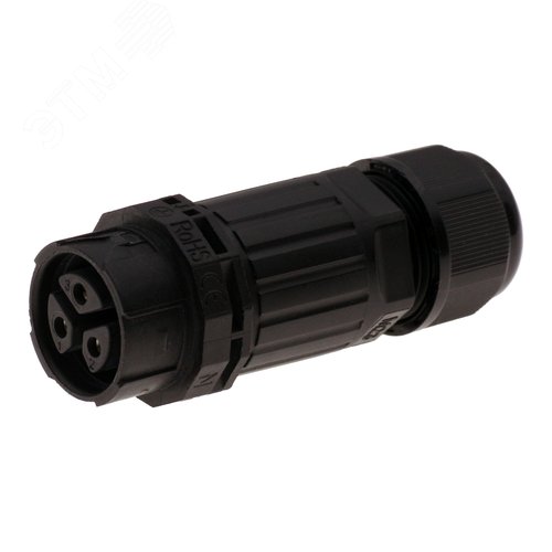 Розетка кабельная 16A/450V/1P+N+E/IP68/D9-12 мм, безвинтовые контакты (реализуется с ответной частью CAWP23-M)