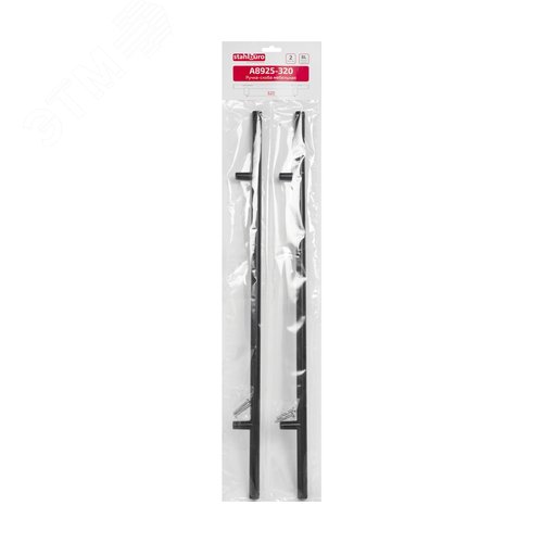 Ручка-скоба мебельная StahlBuro A8925-320 2шт., BL матовый черный