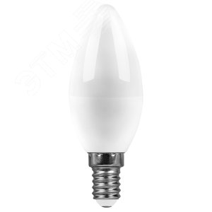 Лампа светодиодная LED 15вт Е14 белый матовая свеча
