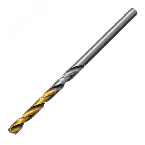 Сверло спиральное по металлу 3,5 x 70мм, Р6М5, Golden Tip , 2шт.
