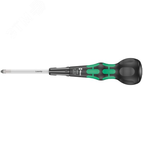 Отвёртка крестовая, PZ 2 x 100 мм, шарообразная рукоятка, 1855 PZ Kraftform Ball-Grip