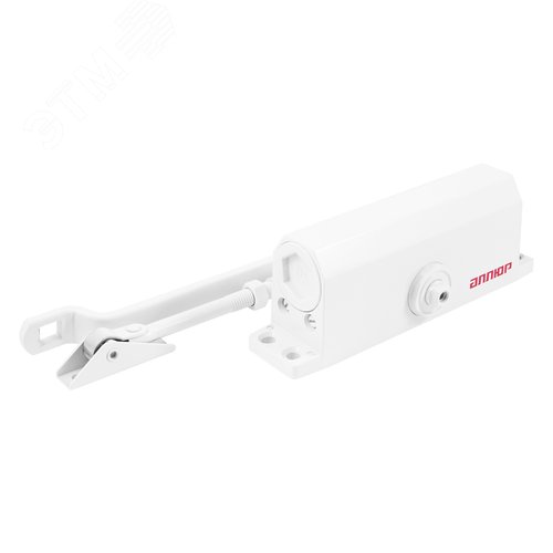 Доводчик дверной АЛЛЮР COMFORT ДД 188/3-5 A-W (до 130 кг) белый