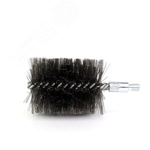 Щетка ерш Д82х100х160, сталь 0,40, 1/2'' BSW очистка котлов теплообменников дымоходов труб отверстий