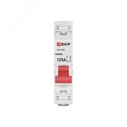 Выключатель нагрузки (ВН) однополюсный 1P 125А ВН-125N S1251125 PROXIMA EKF