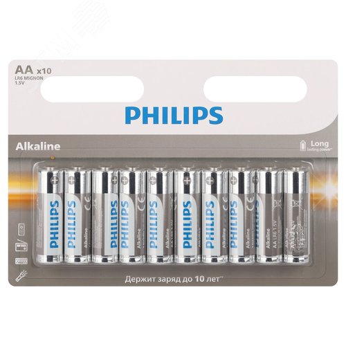 Элемент питания алкалиновый LR6A10B/51 АА 1,5v 10 шт. LR6-10BL Entry