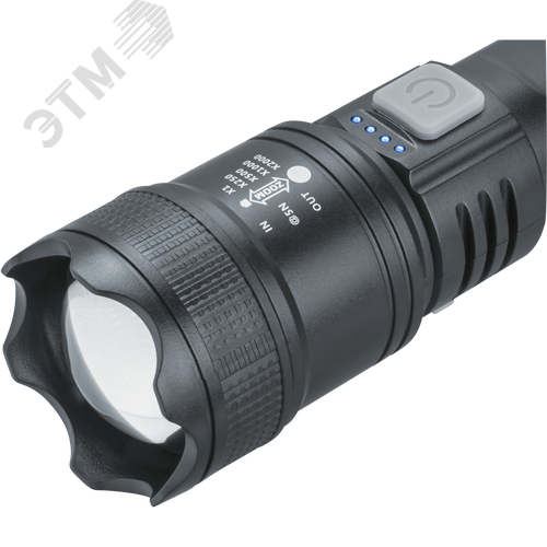 Фонарь светодиодный NPT-CP35-ACCU пластиковый 1LED, 5Вт