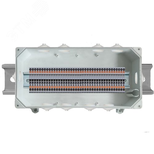 Коробка соединительная на DIN-рейку КСП-DIN-40 (302х148x93) АЯКС PUSH-IN АТФЕ.685552.297 ТУ
